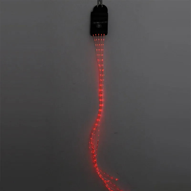LED Horse Riding Tail Decoration — 100CM Luminous Tubes for Saddle & Halter