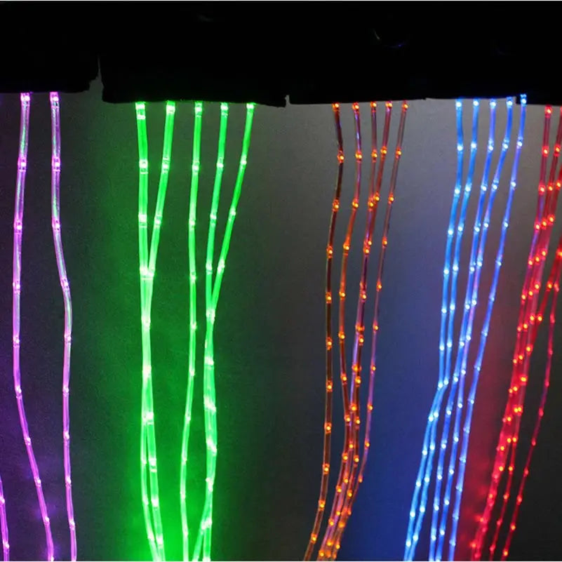 LED Horse Riding Tail Decoration — 100CM Luminous Tubes for Saddle & Halter