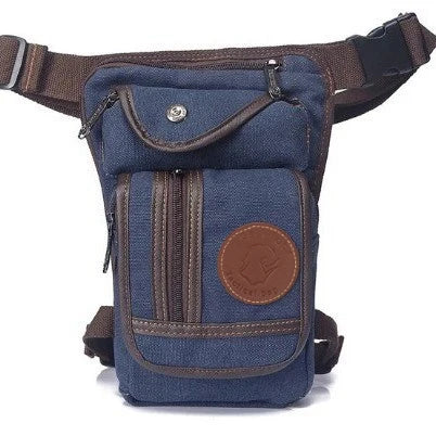 Equestrian Drop Leg Bag — Large Capacity Canvas & Nylon Horse Riding Waist Bag