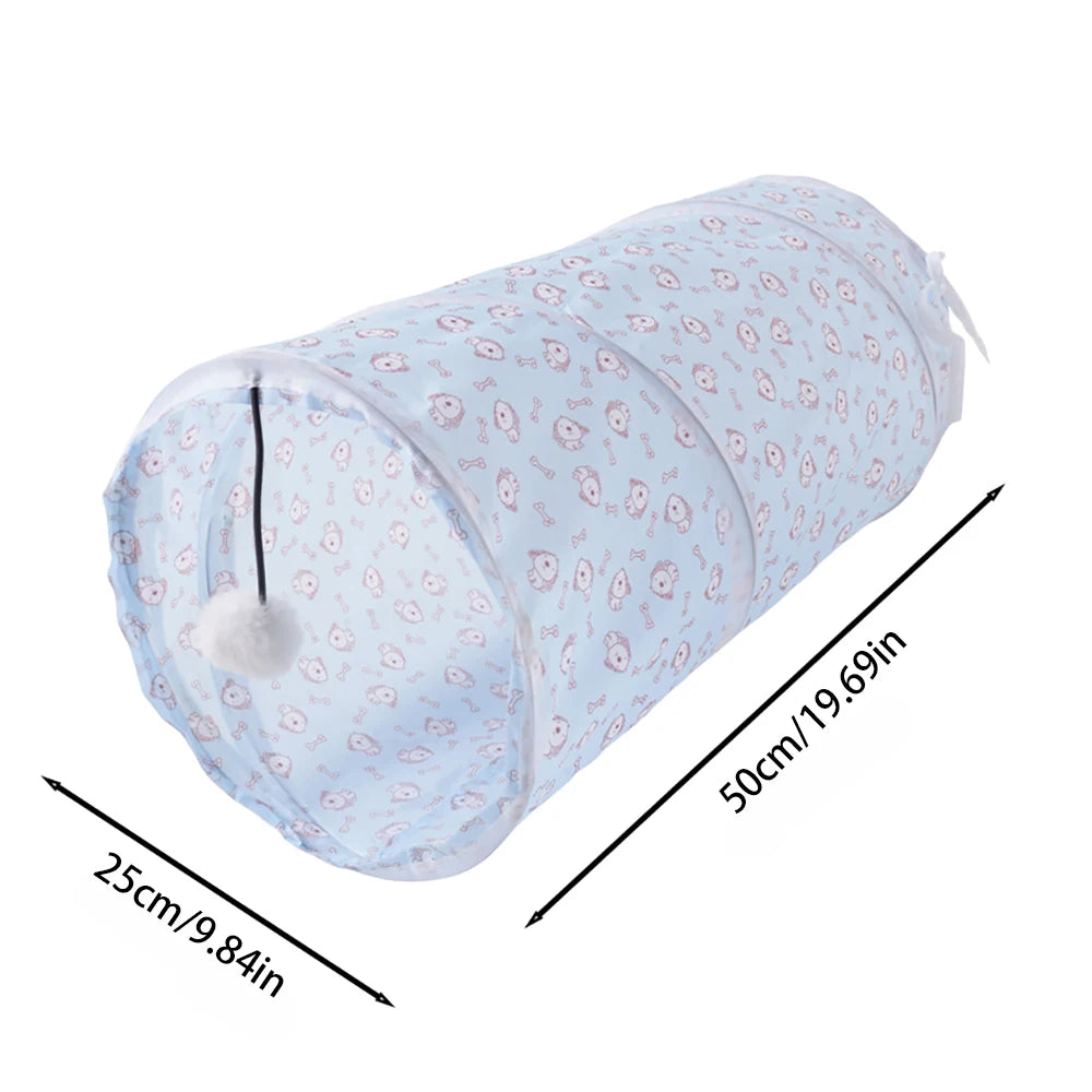 Foldable Cat Tunnel Tube — Interactive Training & Play Toy for Cats & Kittens