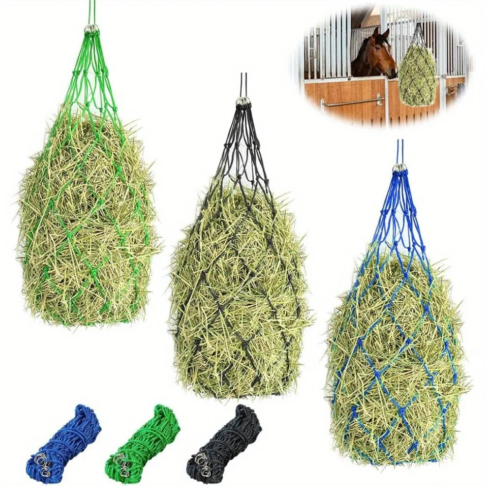 Haylage Net Durable Horse Care Products 4in Holed Hay Haynet Equipment Slow Feed Hay Feeder Net Bags For Horse