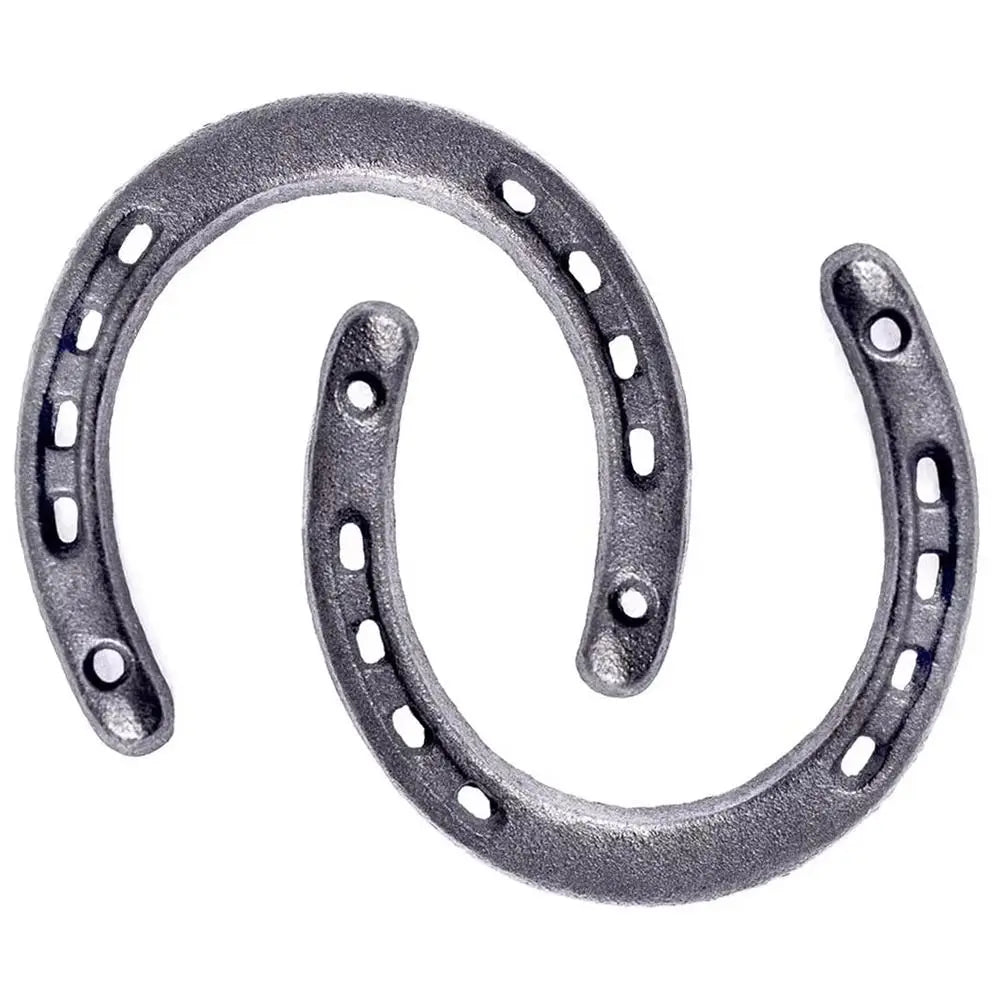 1Pcs Durable Cast Iron Horseshoe Decoration Unique Design Wall Hanging Home Ornament Vintage Rustic Style Wall Sculpture