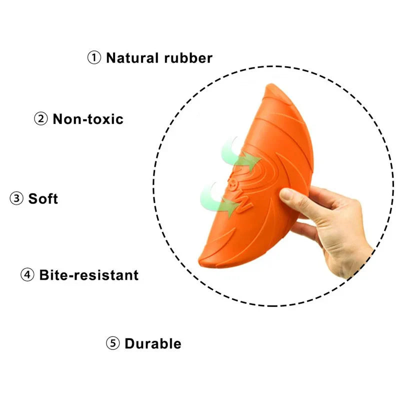 Bite-Resistant Dog Flying Disc — Durable Frisbee for Outdoor Play & Training