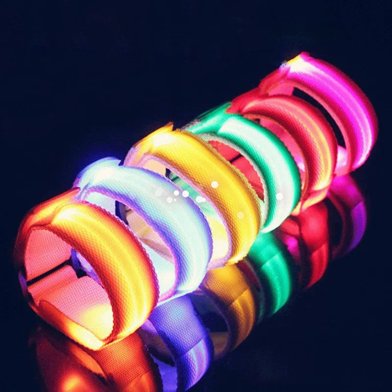 LED Horse Leg Safety Straps — 4-Pack Night Riding Visibility Bands