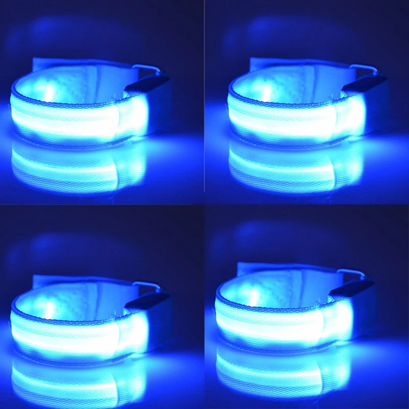 LED Horse Leg Safety Straps — 4-Pack Night Riding Visibility Bands