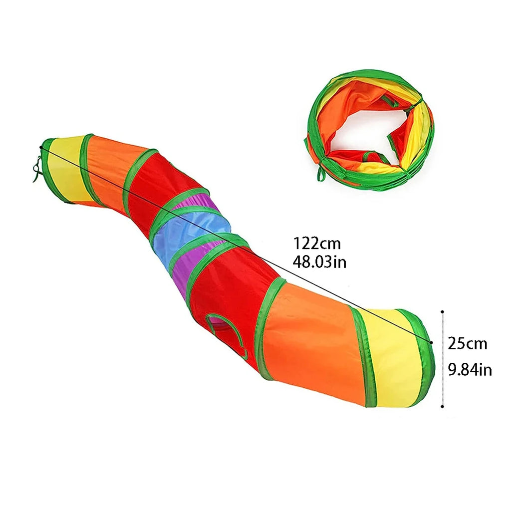 Foldable Cat Tunnel Tube — Interactive Training & Play Toy for Cats & Kittens