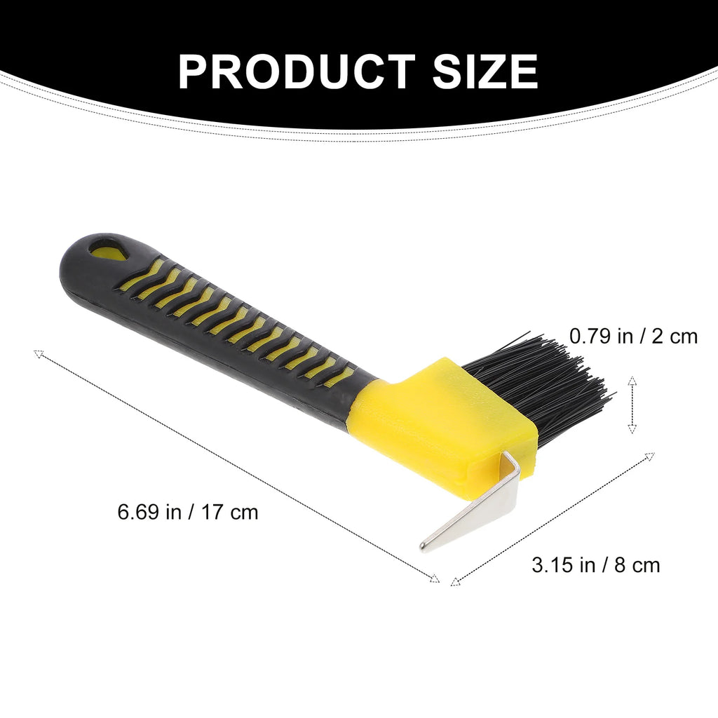 1PC Hoof Stainless Steel Brush Handle Horse Grooming Tools Cleaning Anti Rust Practical Horse Hoof