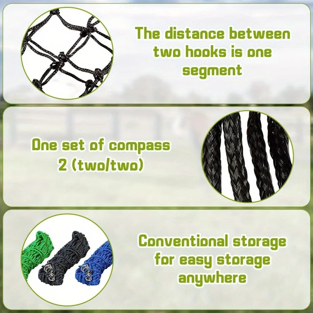 Haylage Net Durable Horse Care Products 4in Holed Hay Haynet Equipment Slow Feed Hay Feeder Net Bags For Horse