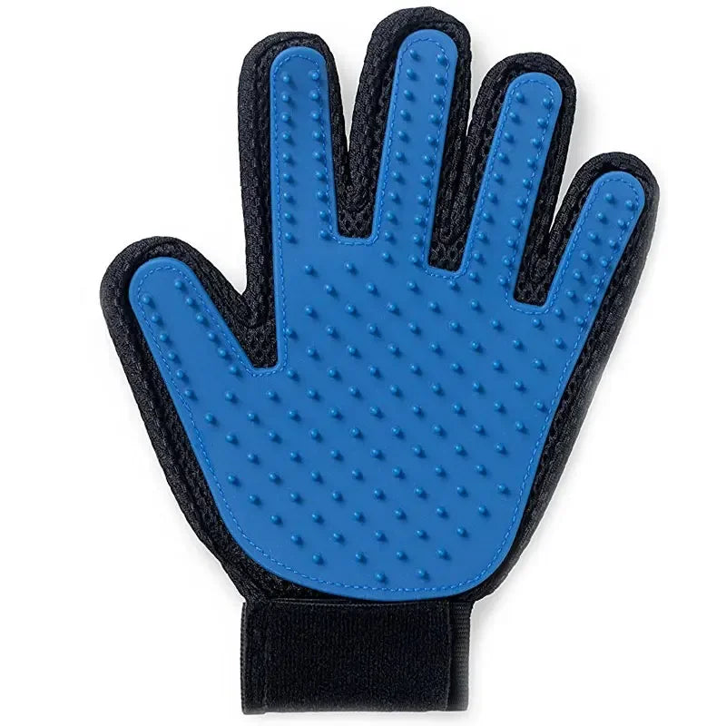 Silicone Pet Grooming Gloves — Hair Removal Brush for Cats & Dogs