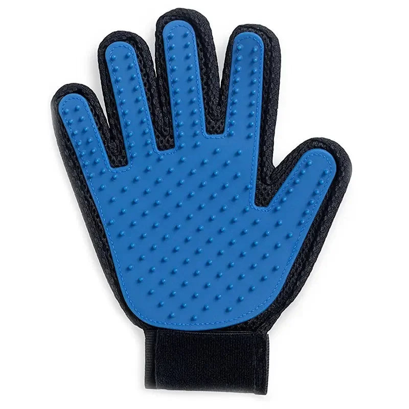 Silicone Pet Grooming Gloves — Hair Removal Brush for Cats & Dogs