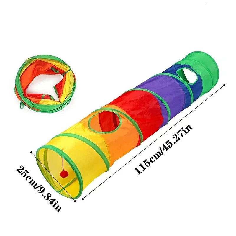 Foldable Cat Tunnel Tube — Interactive Training & Play Toy for Cats & Kittens