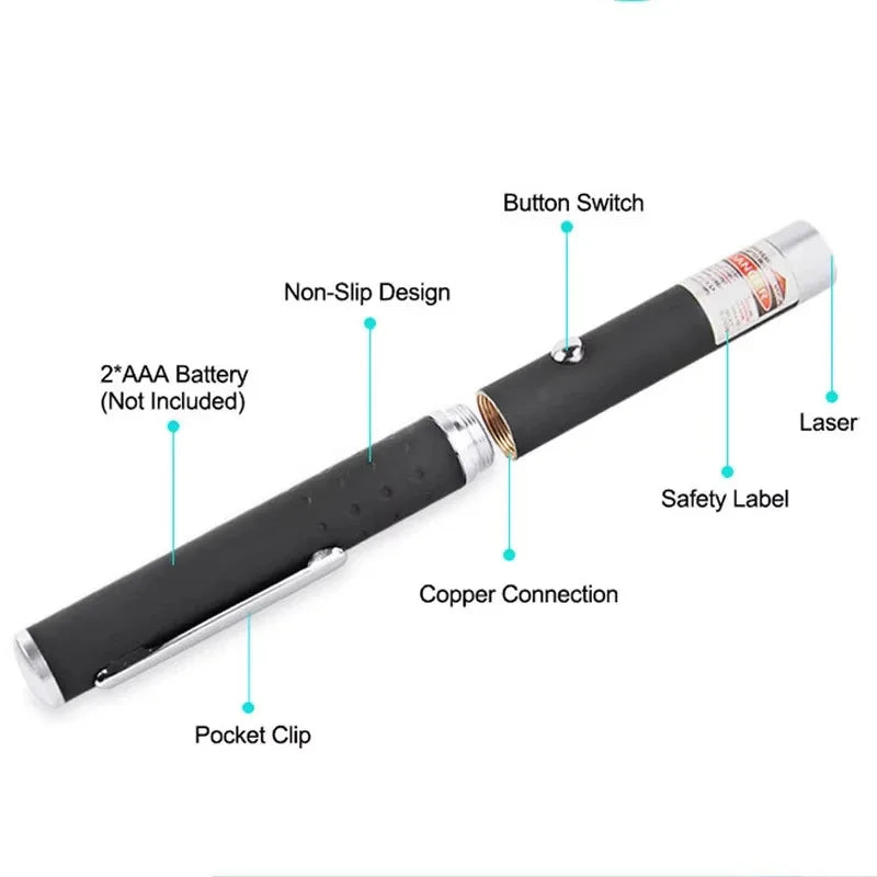 Pet Laser Pointer & LED Flashlight — Interactive Cat Scratching & Play Toy