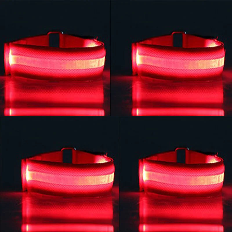 LED Horse Leg Safety Straps — 4-Pack Night Riding Visibility Bands