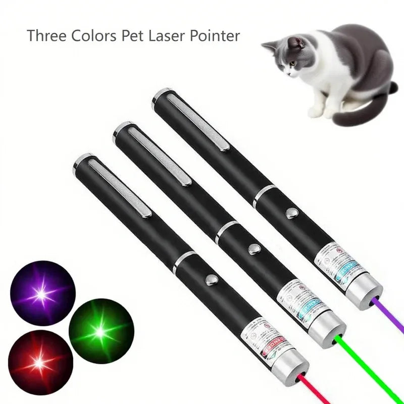 Pet Laser Pointer & LED Flashlight — Interactive Cat Scratching & Play Toy