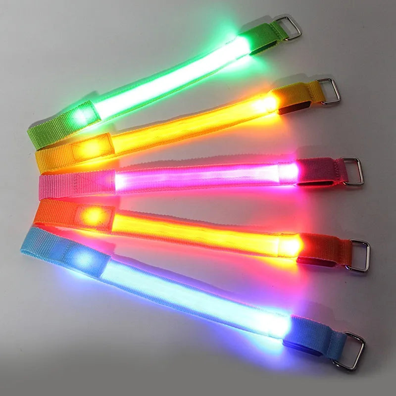 LED Horse Leg Safety Straps — 4-Pack Night Riding Visibility Bands