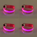 LED Horse Leg Safety Straps — 4-Pack Night Riding Visibility Bands