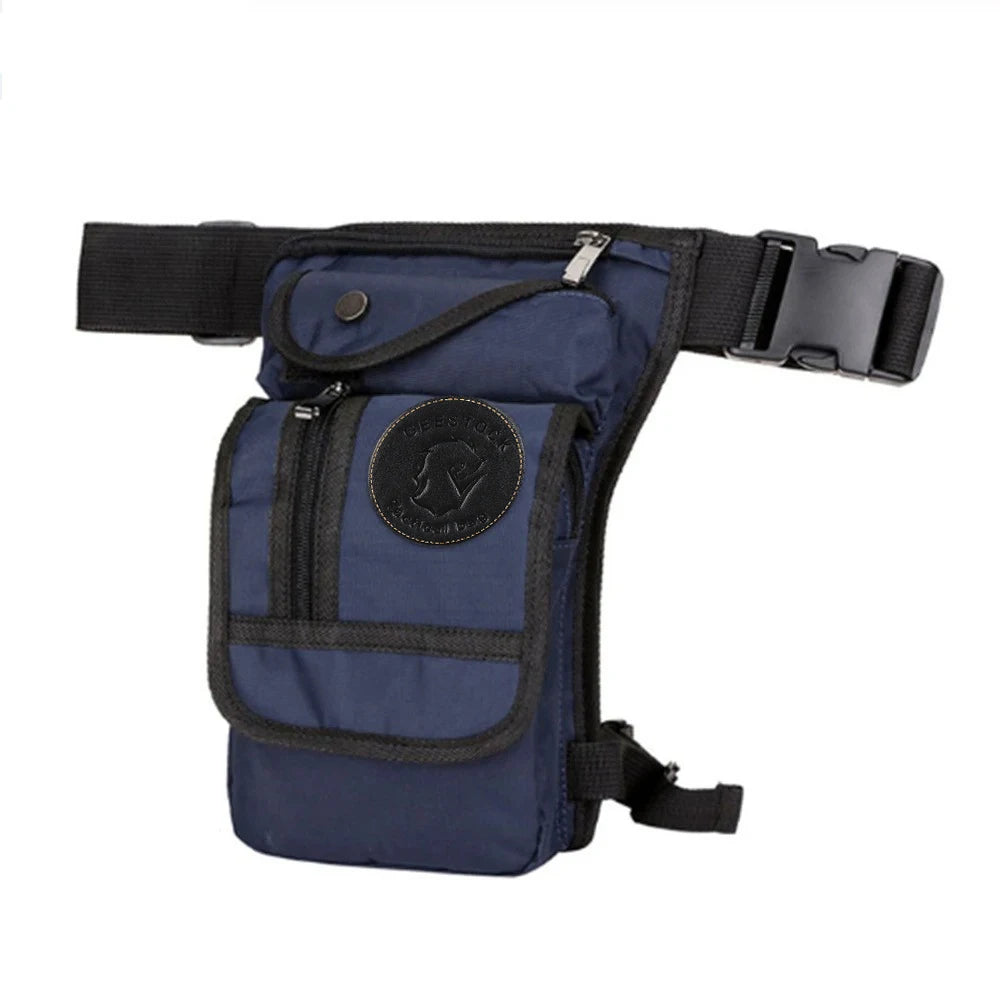 Equestrian Drop Leg Bag — Large Capacity Canvas & Nylon Horse Riding Waist Bag
