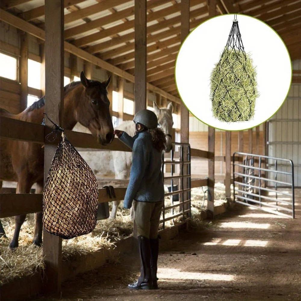 Haylage Net Durable Horse Care Products 4in Holed Hay Haynet Equipment Slow Feed Hay Feeder Net Bags For Horse